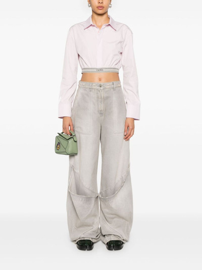 Loewe cropped poplin shirt outlook