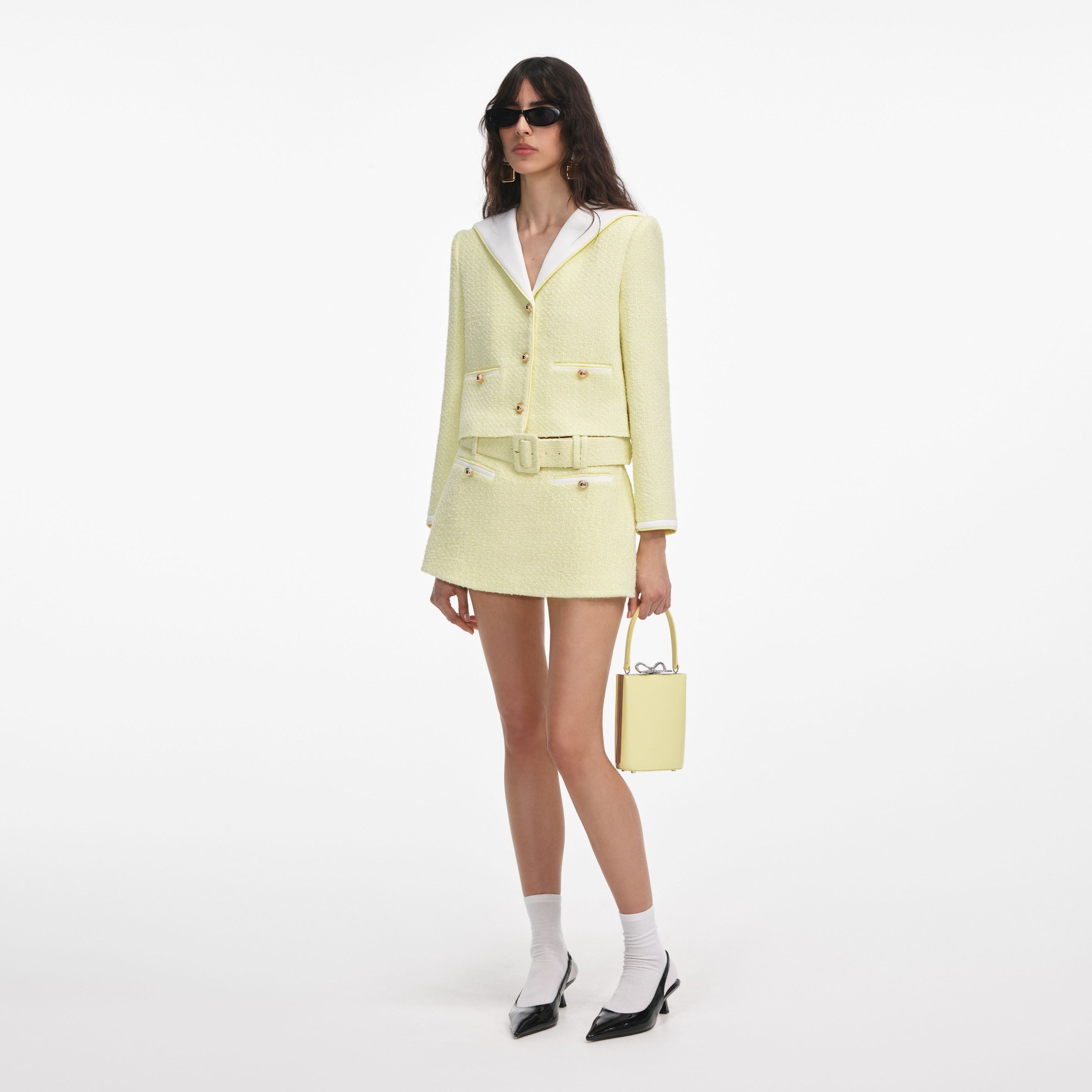 Yellow Boucle Skort - 2