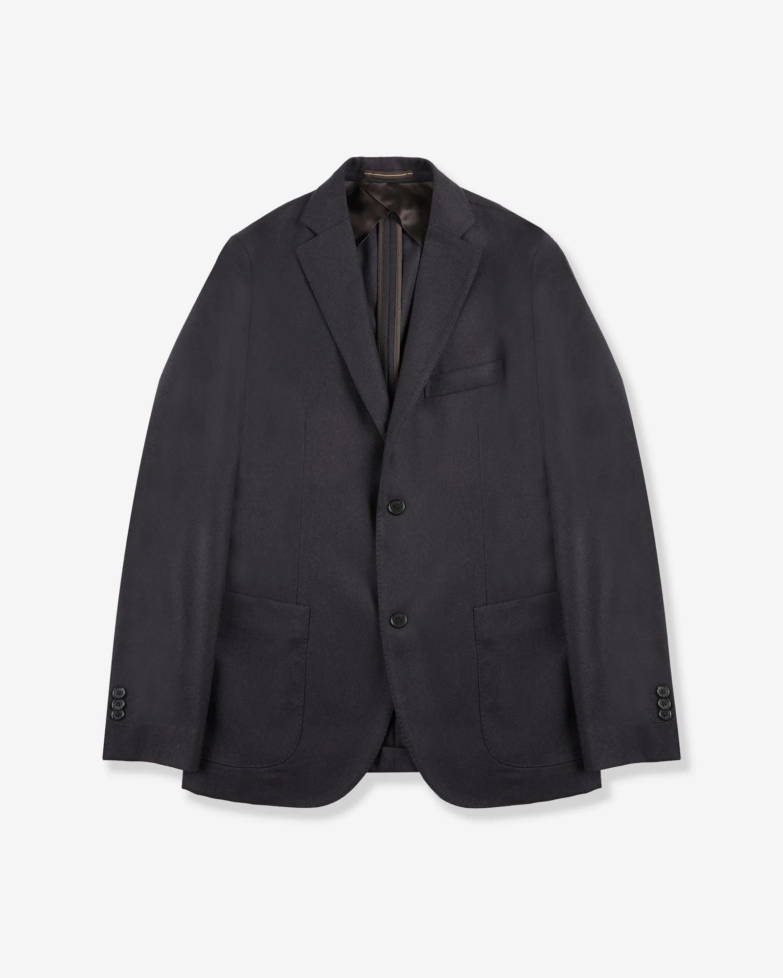Slim fit wool and cashmere flannel jacket - 1