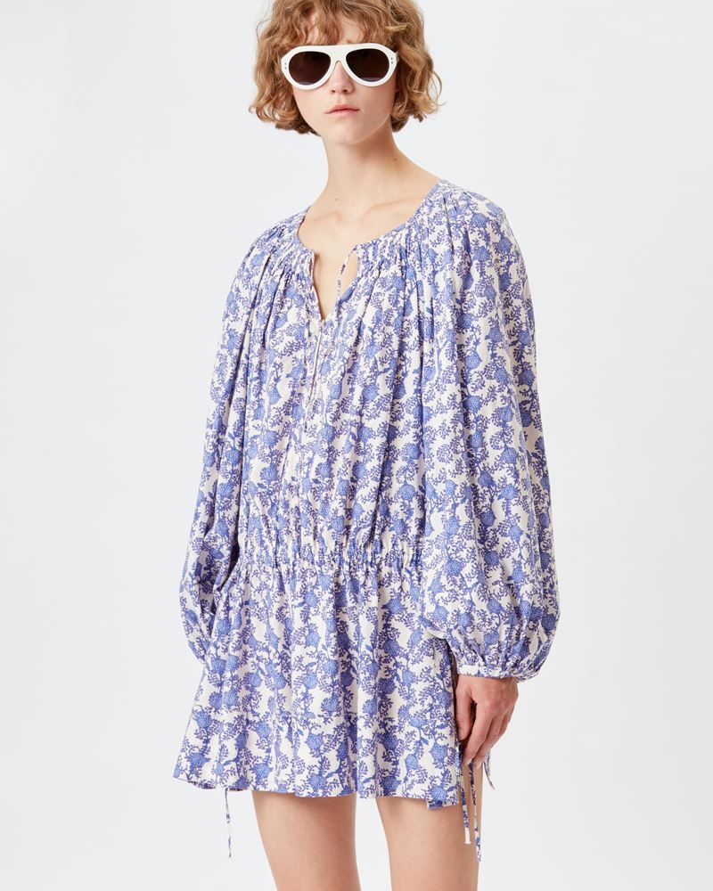 PARSLEY PRINTED COTTON DRESS - 4