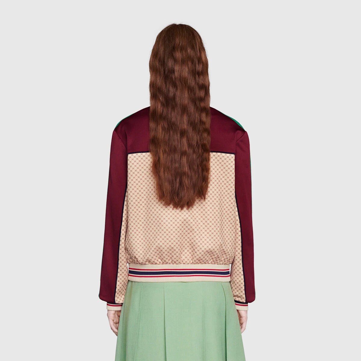 Interlocking G print jersey jacket - 4