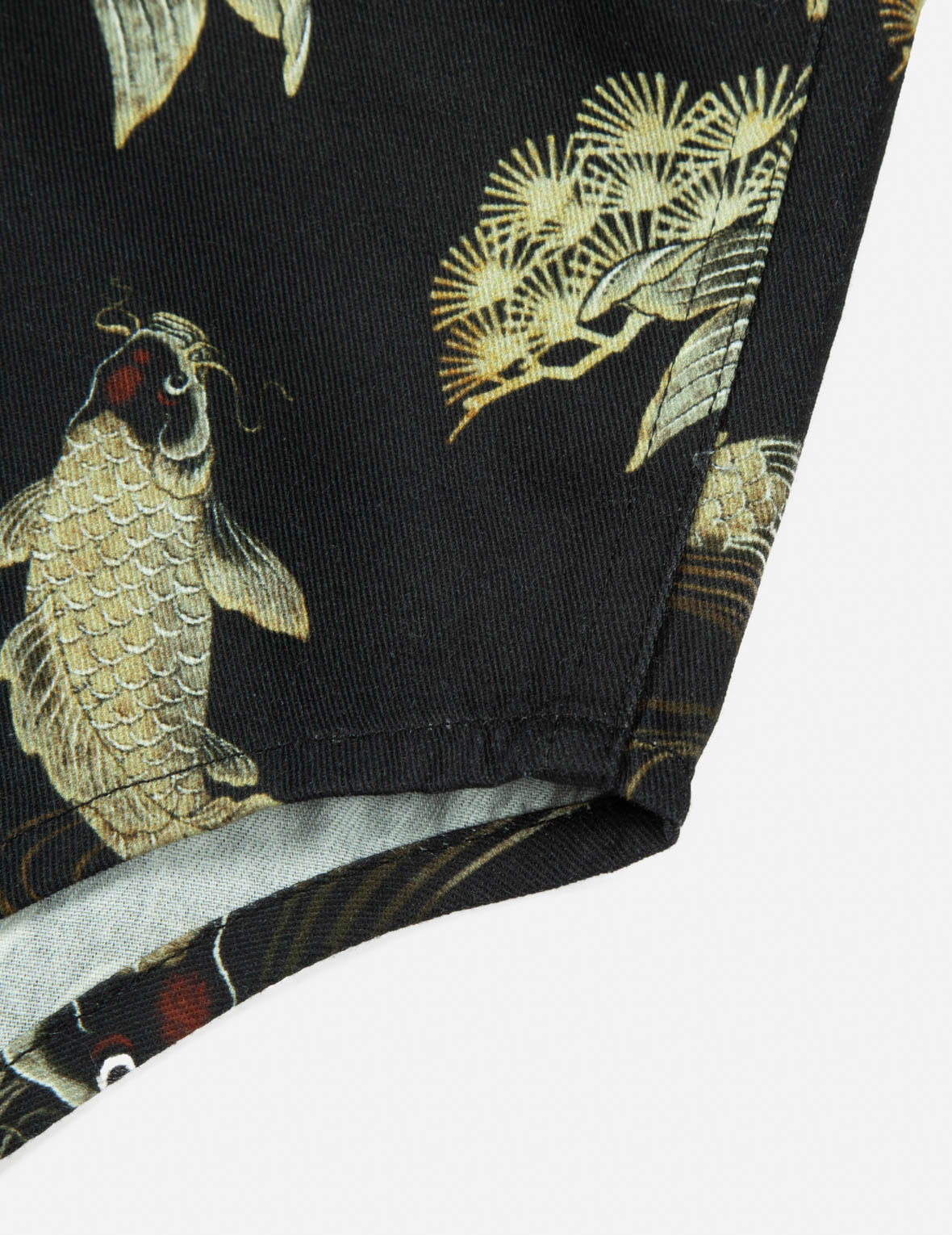 ALLOVER CARP AND SEAGULL PRINT OVERSIZED SHIRT - 11