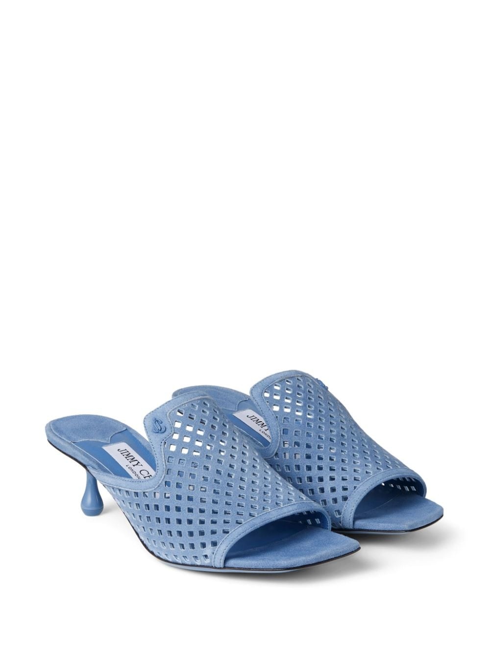 Ander 50mm perforated suede mules - 2