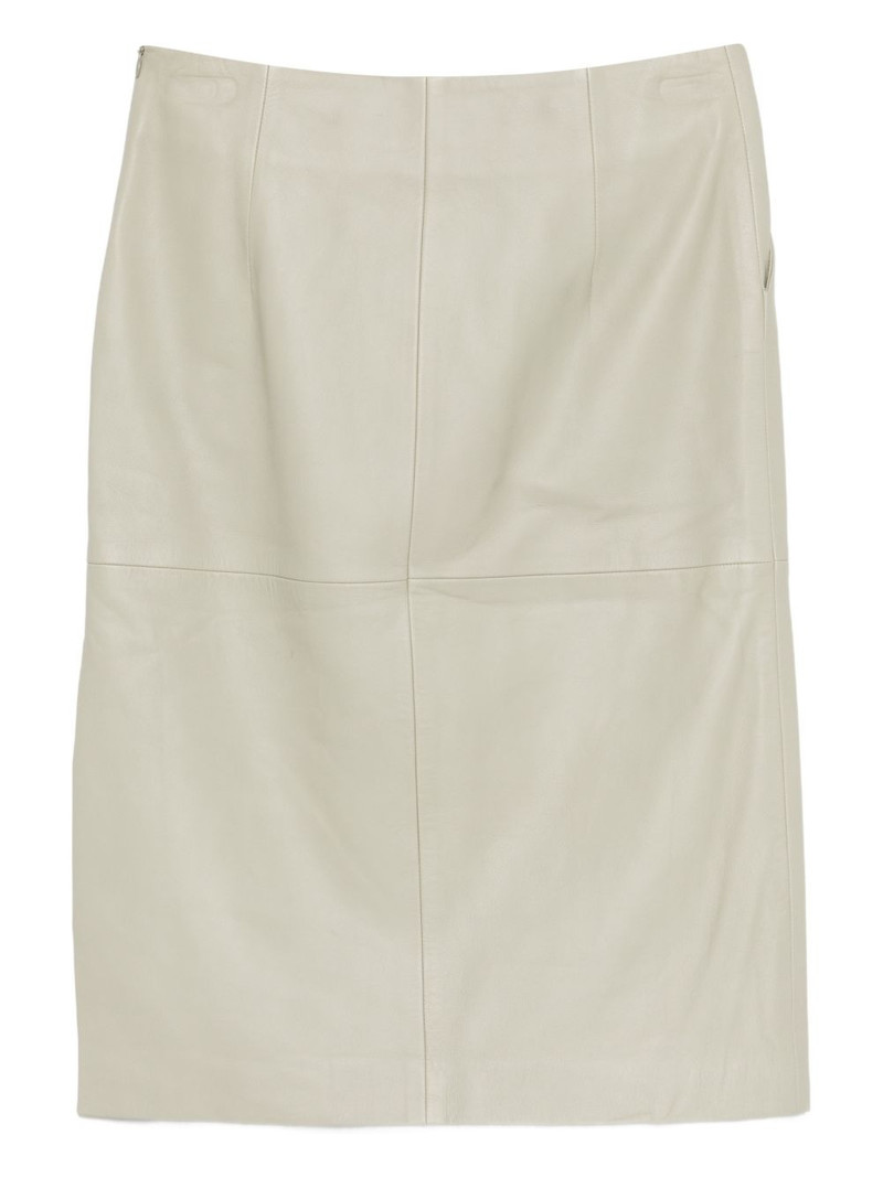 HALFBOY®️ panelled leather skirt outlook