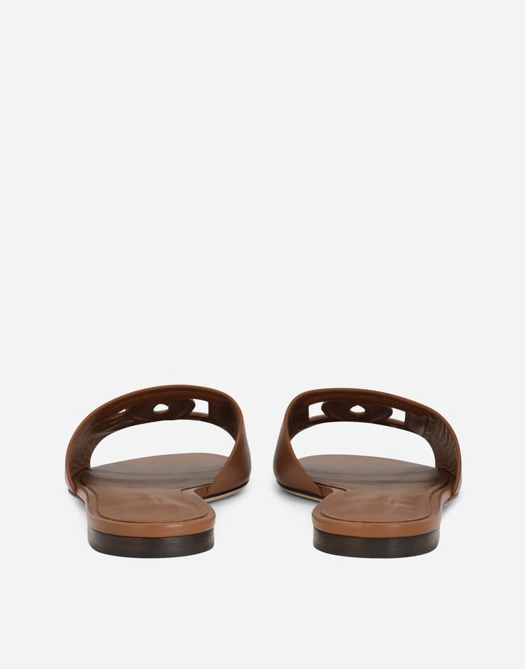 Calfskin sliders with DG Millennials logo - 3