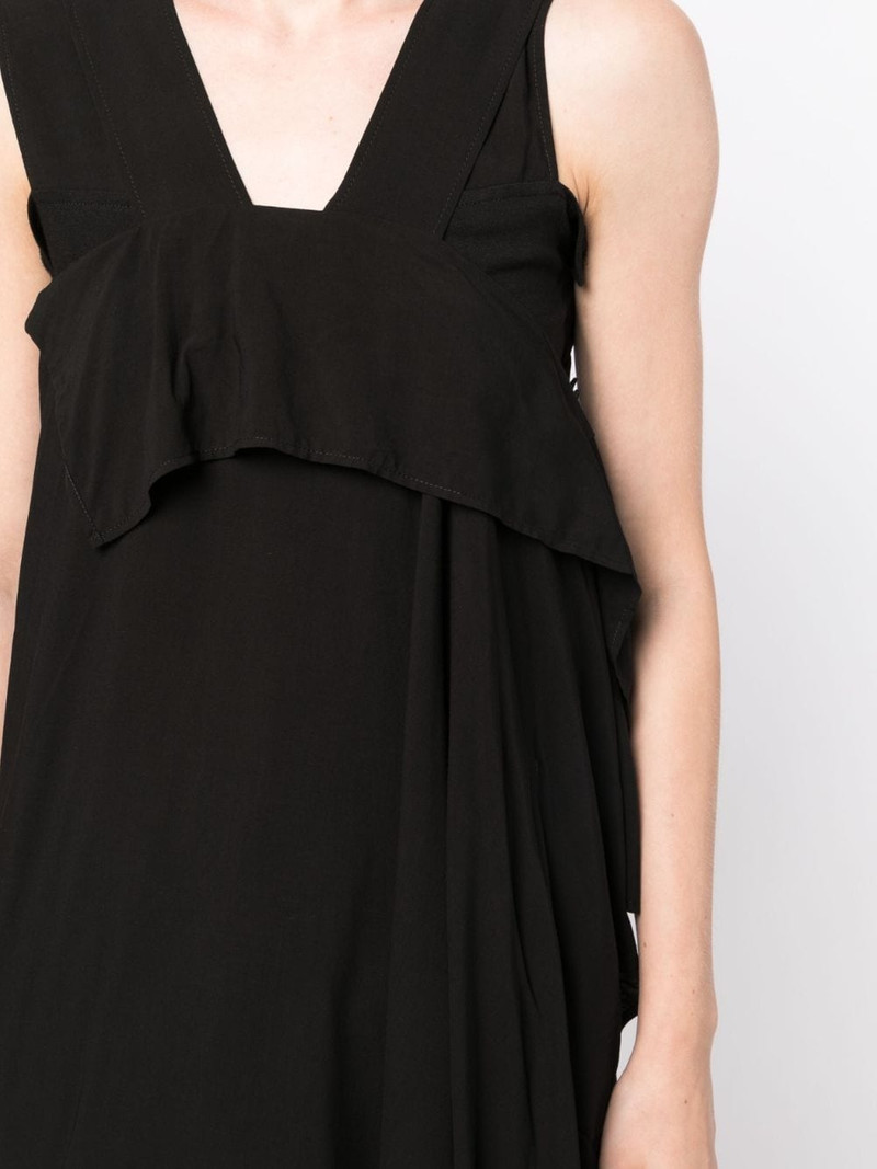 asymmetric draped midi dress 5