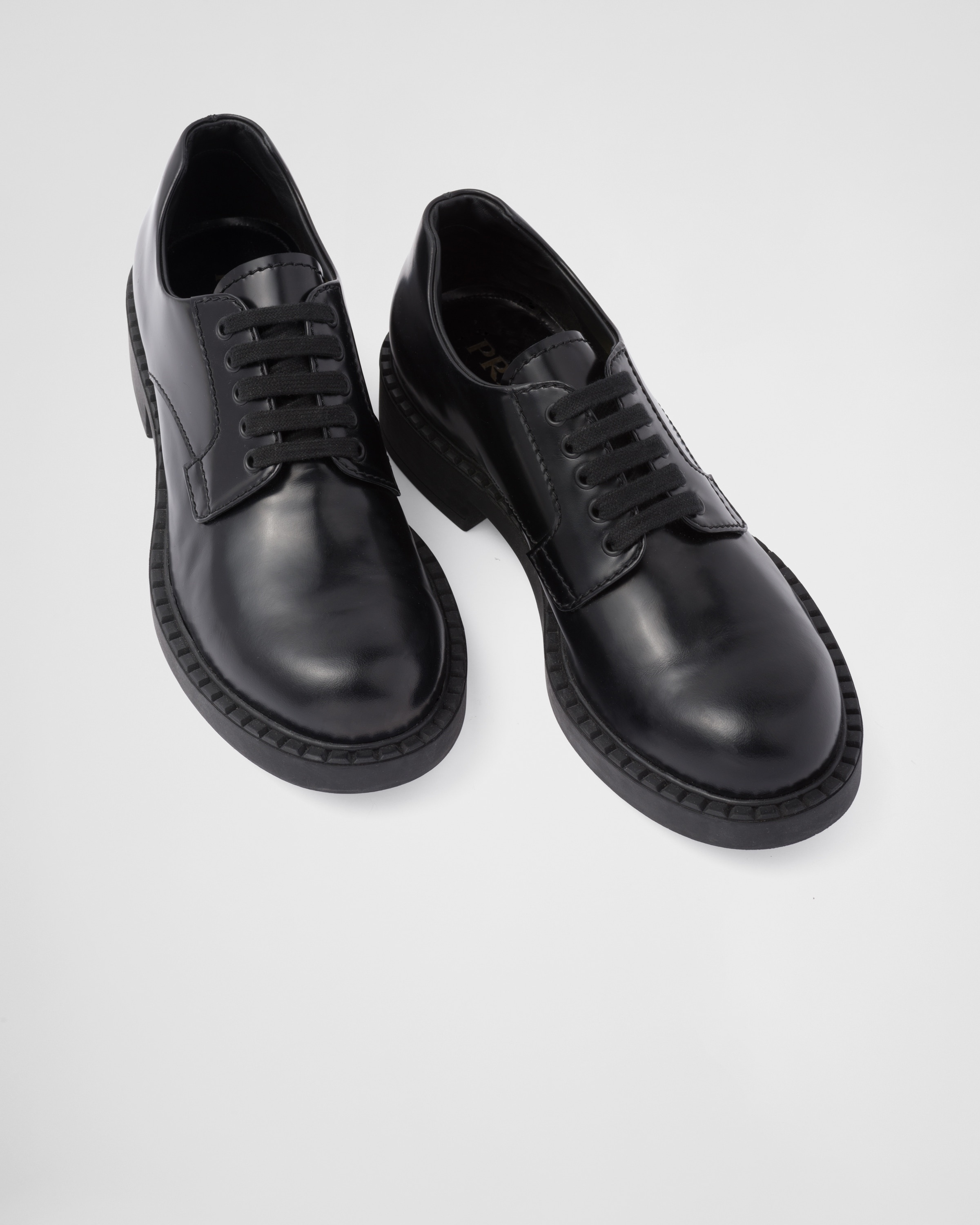 Prada Brushed leather Derby shoes | REVERSIBLE