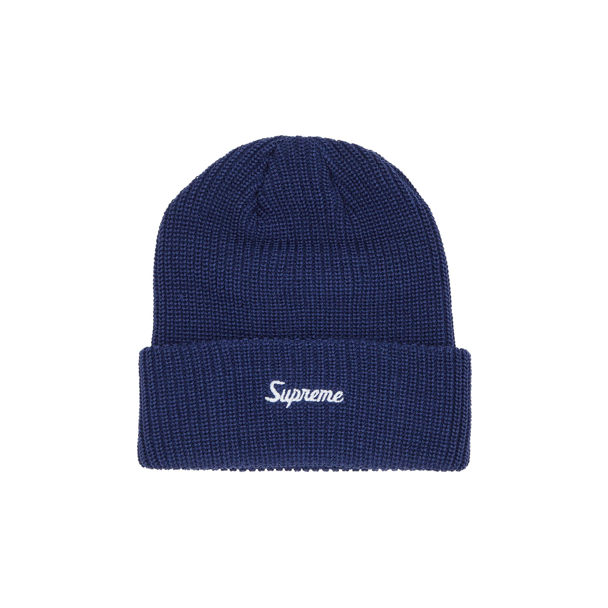 Supreme Loose Gauge Beanie 'Dark Blue' - 1