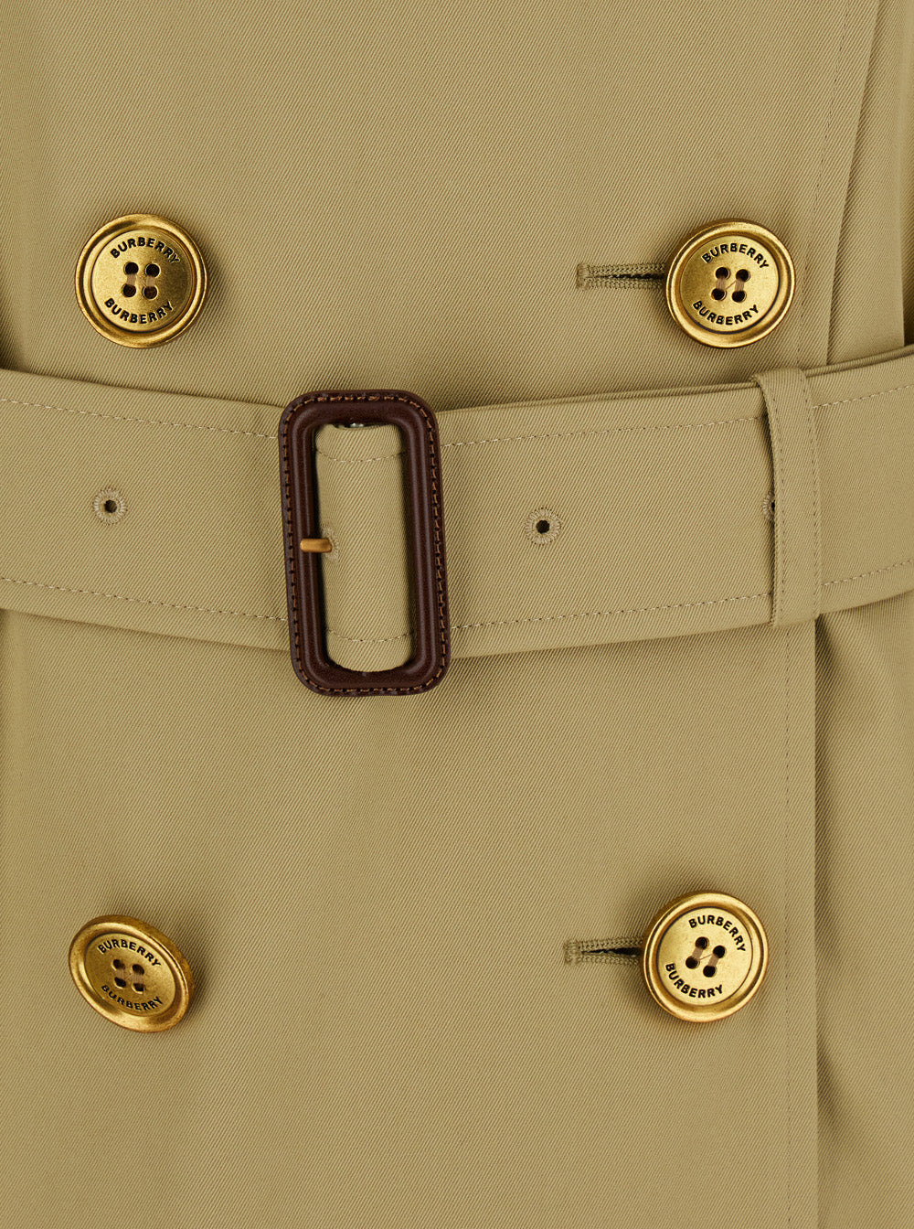 Burberry Women 'Waterloo' Beige Double-Breasted Trench Coat With Classic Collar And Belt Closure In  - 3