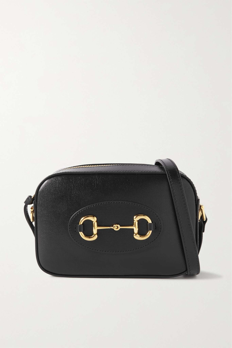 1955 horsebit-embellished textured-leather bag - 1