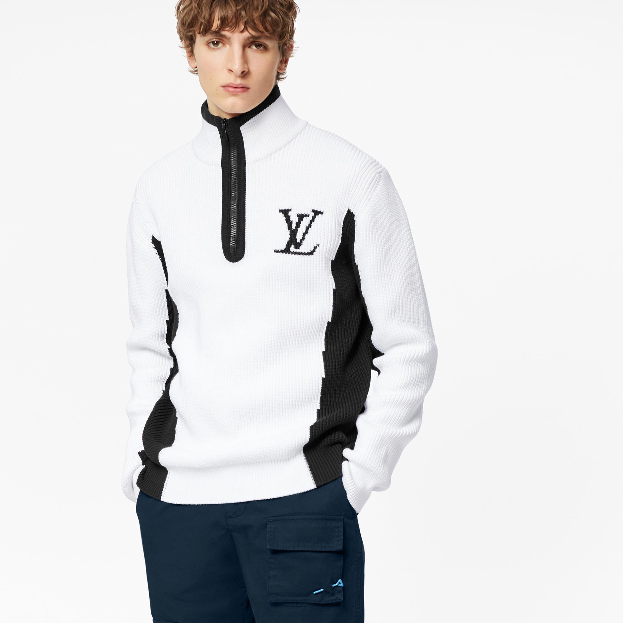 Two-Tone High Neck with Half-Zip - 3