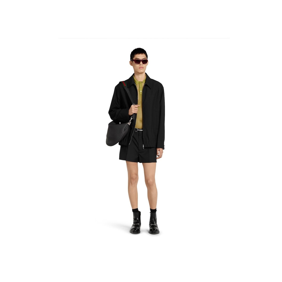 Embossed wool twill zip jacket - 2