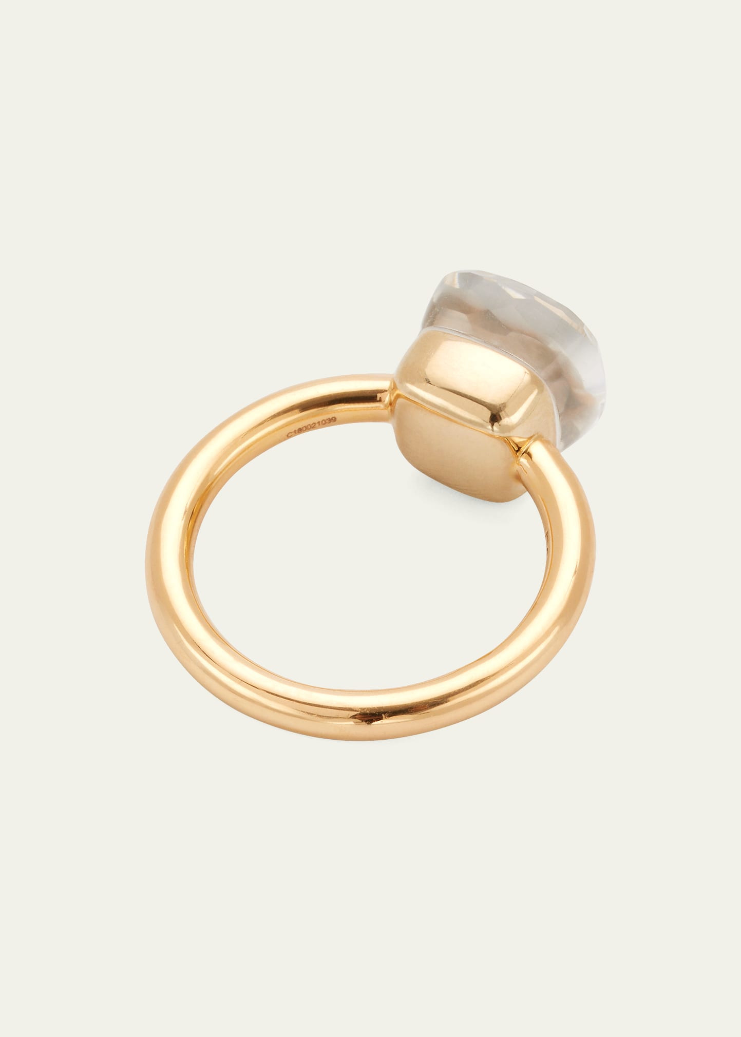 Nudo Classic 18k Gold White Topaz Ring, Size 56 - 4