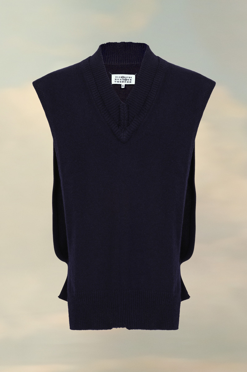 Layered Knit Vest 1