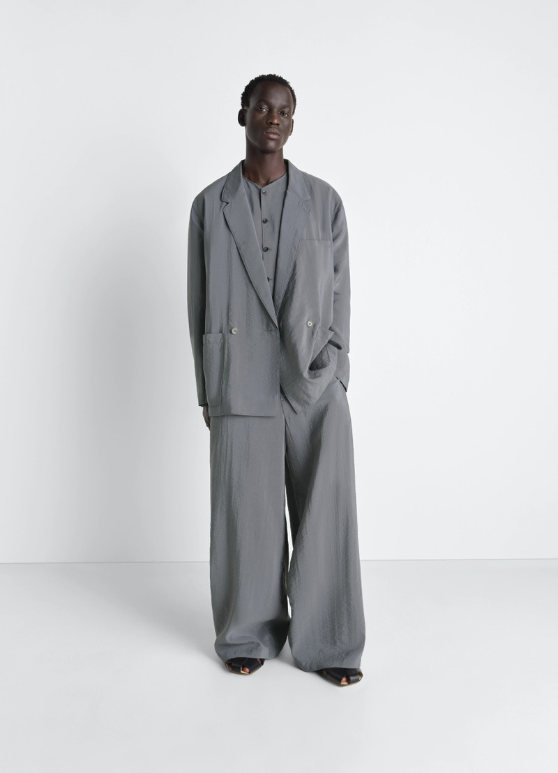 SOFT DOUBLE BREASTED JACKET IN DRY SILK 3