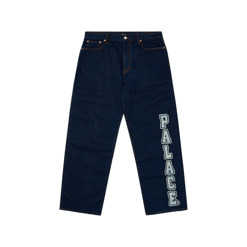 P90 COLLEGE STRESS BAGGY JEAN INDIGO WASH - 1
