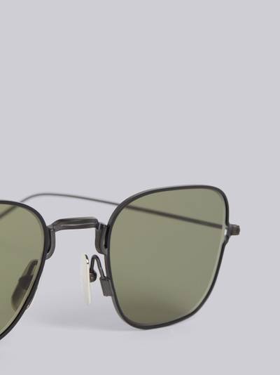 Thom Browne TB116 - Black Thin Squared Sunglasses outlook