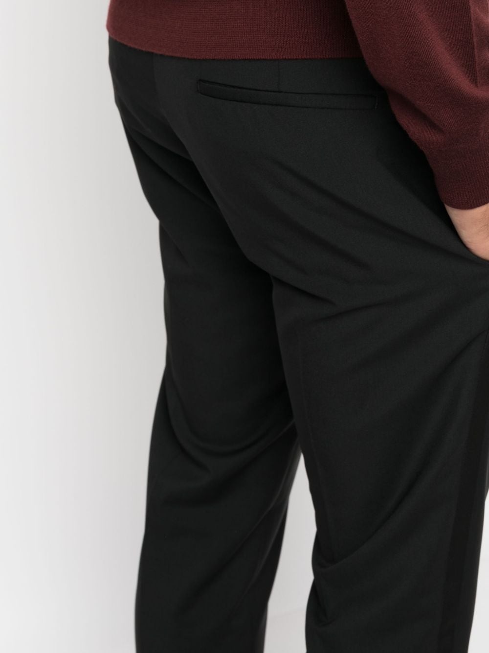slim-cut tailored trousers - 5