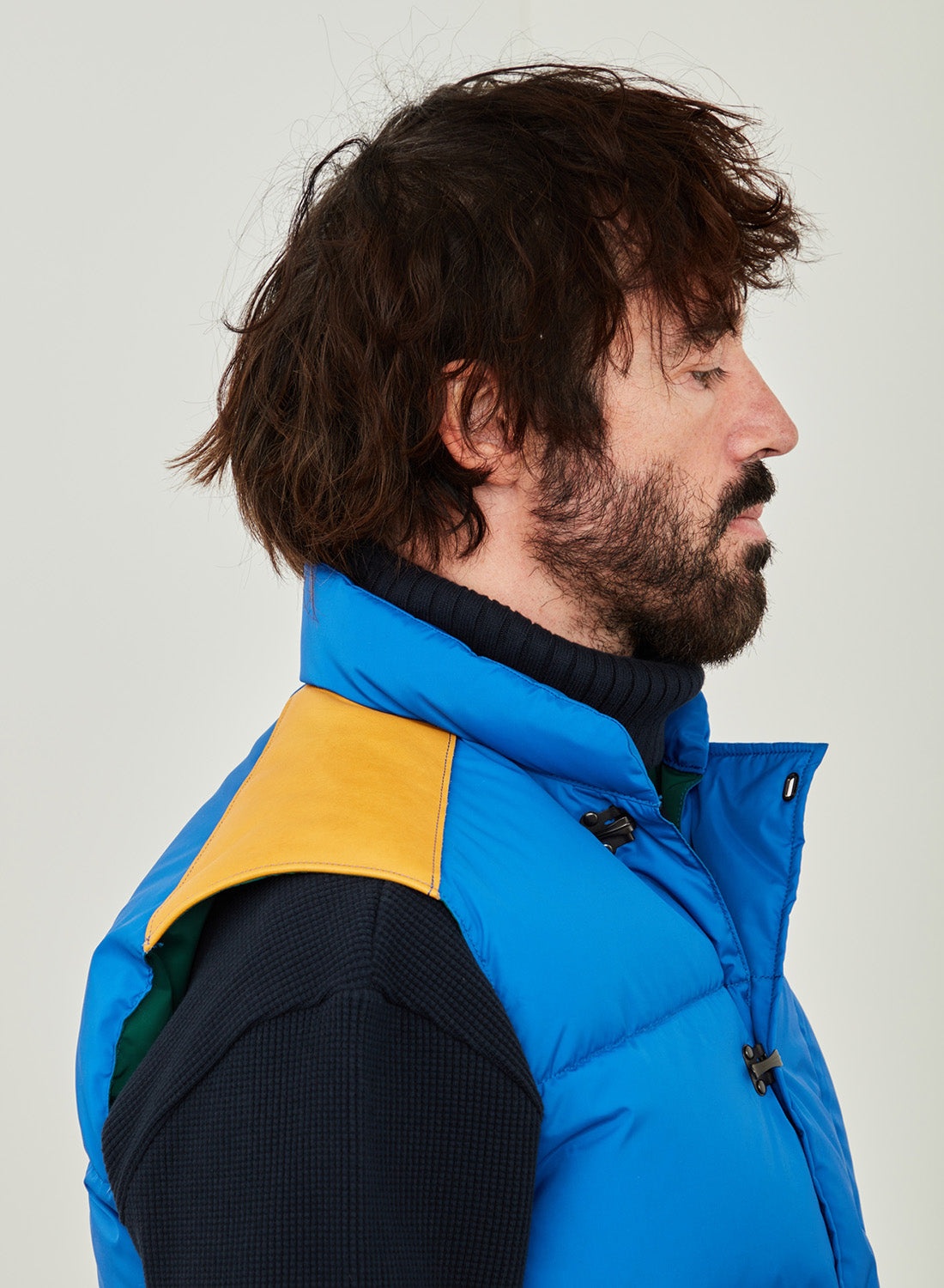 Rocky Mountain Featherbed x Nigel Cabourn Down Vest Clip in Blue - 3