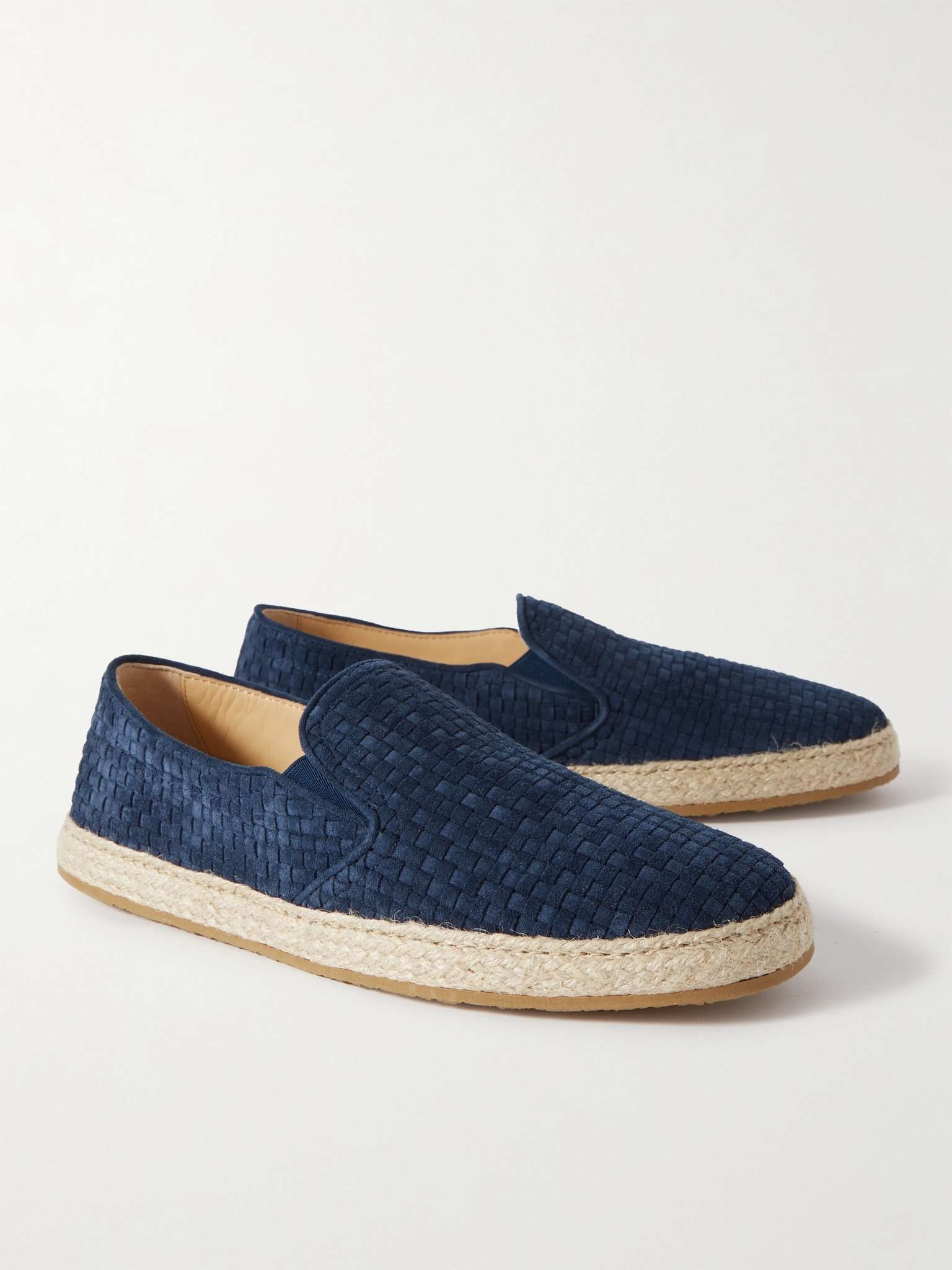 Woven Suede Espadrilles - 4
