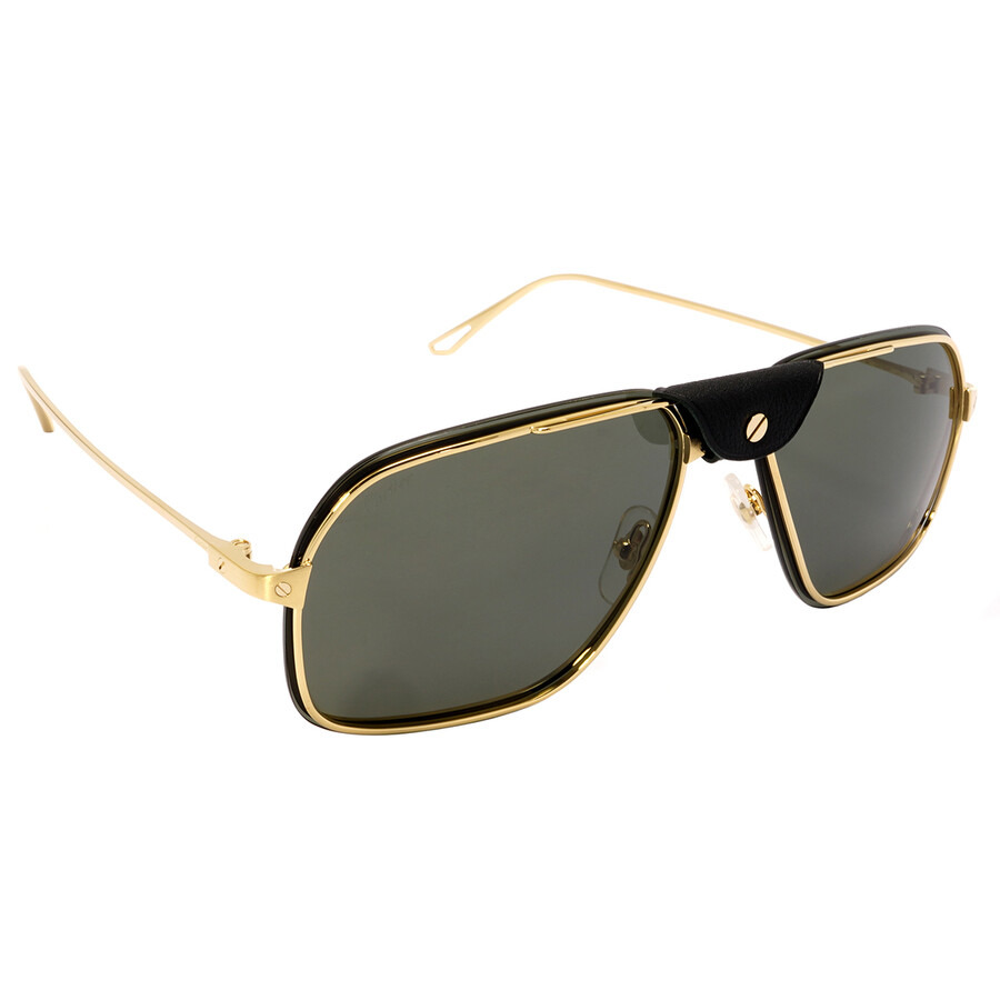 Cartier Grey Navigator Men's Sunglasses CT0243S 001 62 - 2