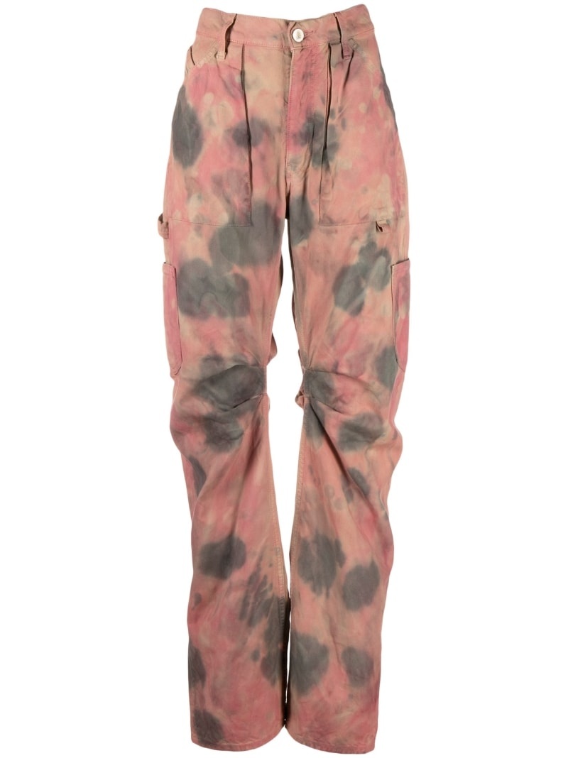 Ben tie-dye cargo trousers - 1