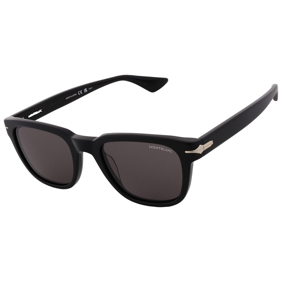 Montblanc Grey Rectangular Men's Sunglasses MB0302S 001 51 - 3