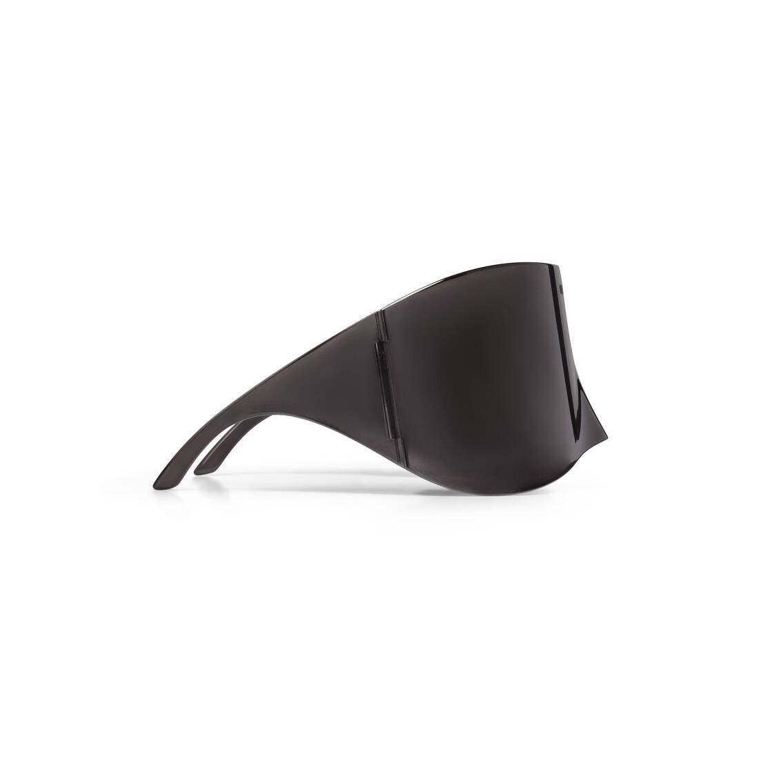 Mask Rectangle Sunglasses in Black - 4