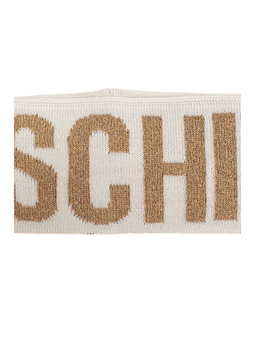 intarsia knit-logo headband - 5