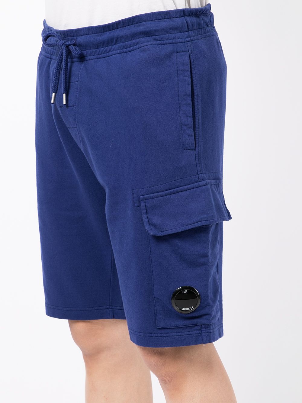 logo-patch cargo jogger shorts - 5