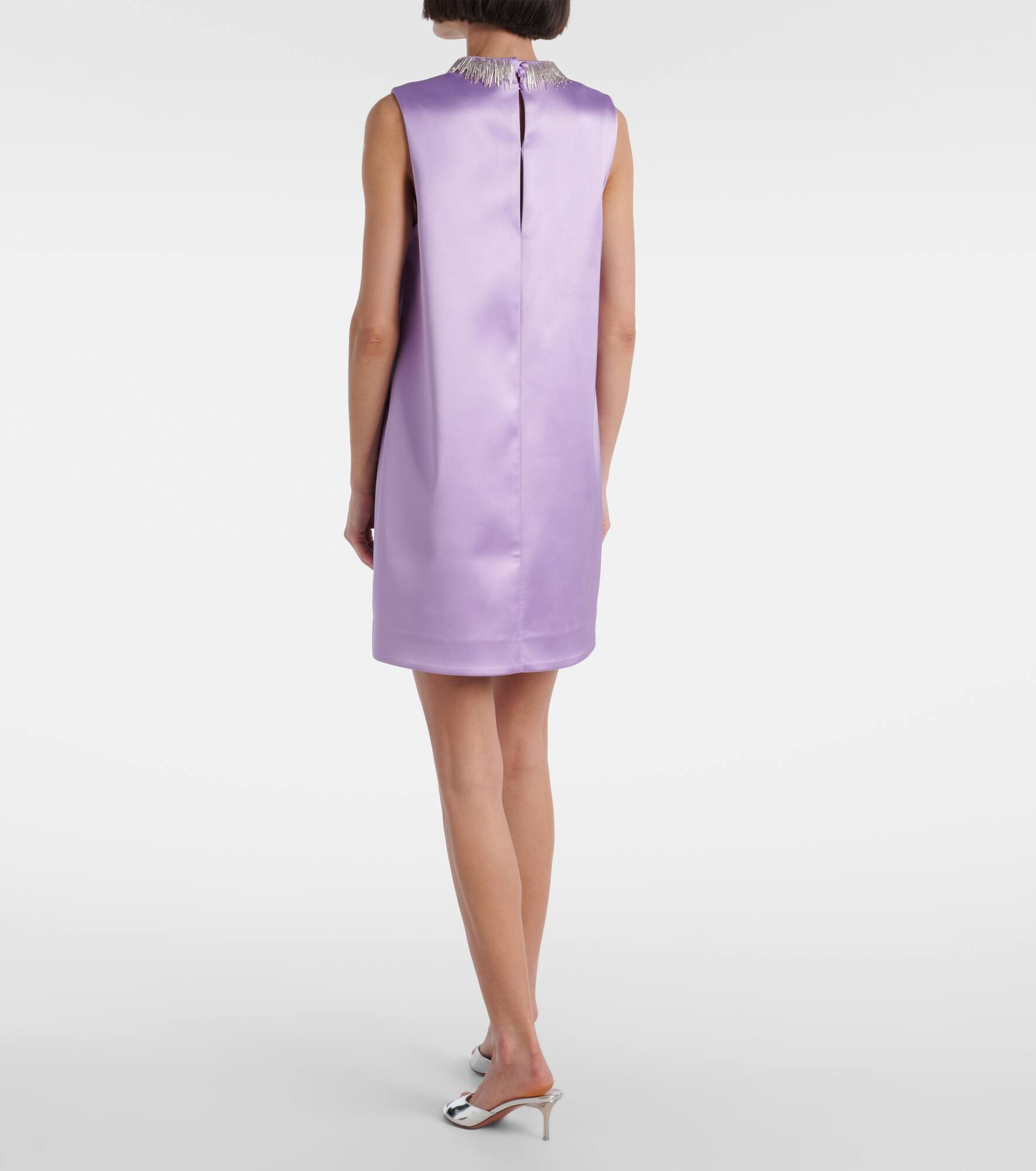Laverne embellished satin minidress - 3