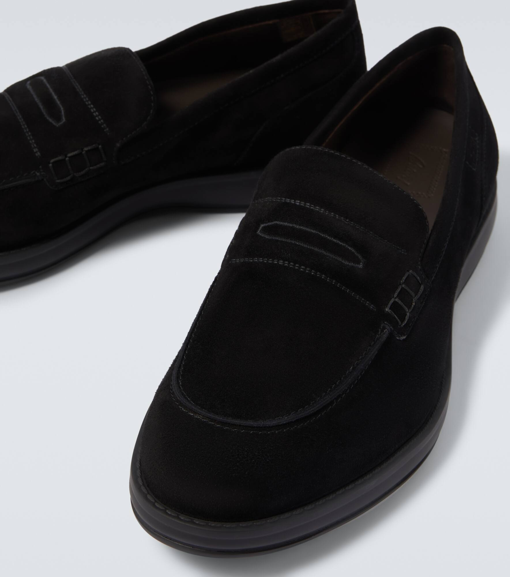 Suede penny loafers - 3