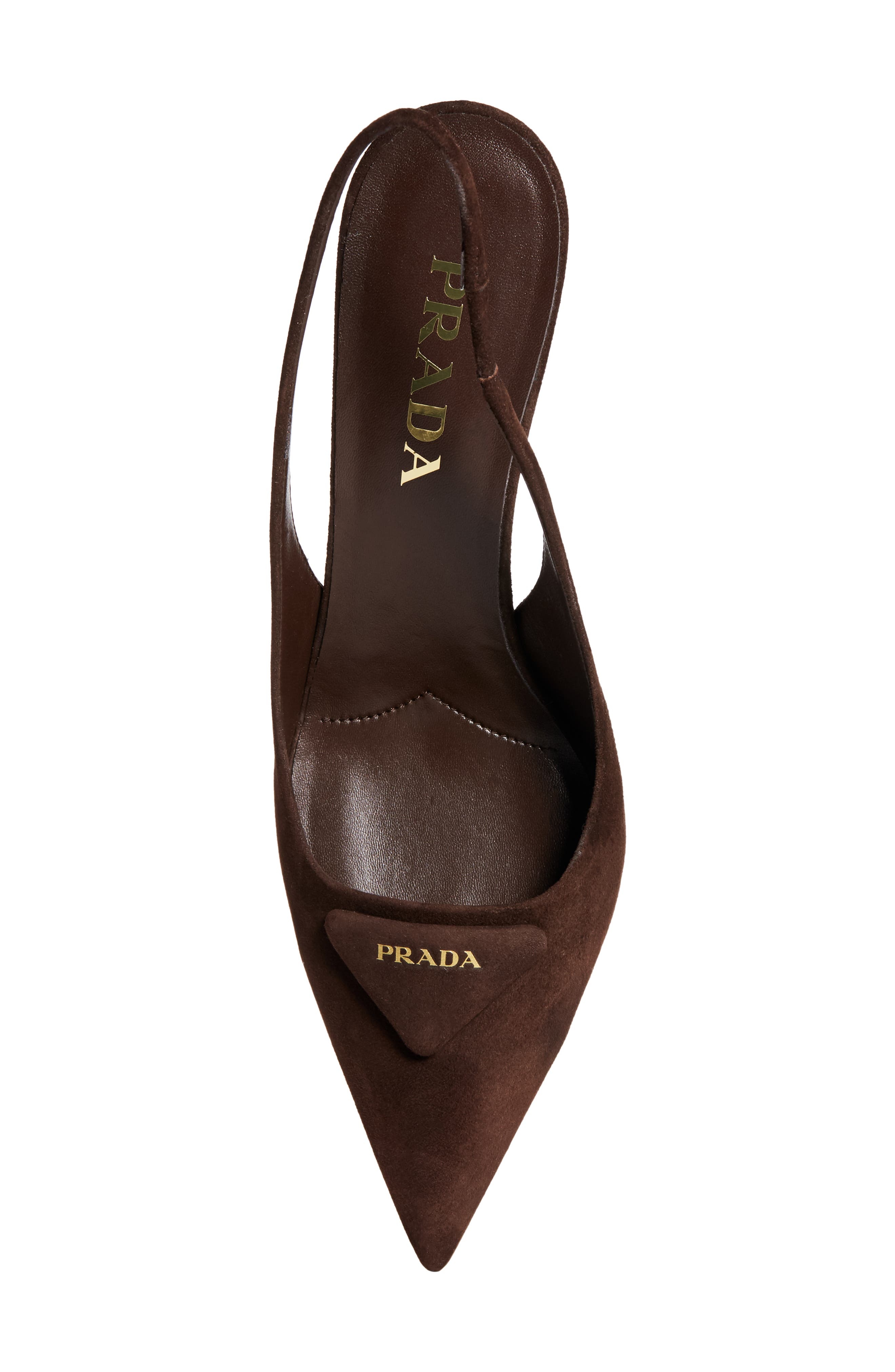 Prada Logo Slingback Pump in Moro at Nordstrom - 5
