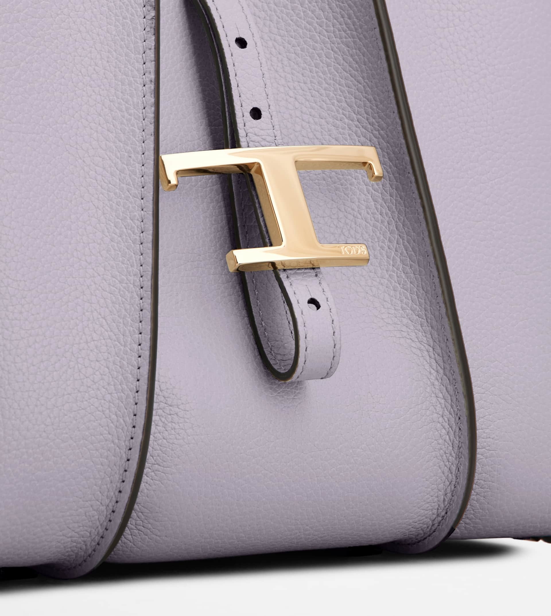 T TIMELESS SHOPPING BAG IN LEATHER MINI - VIOLET - 5