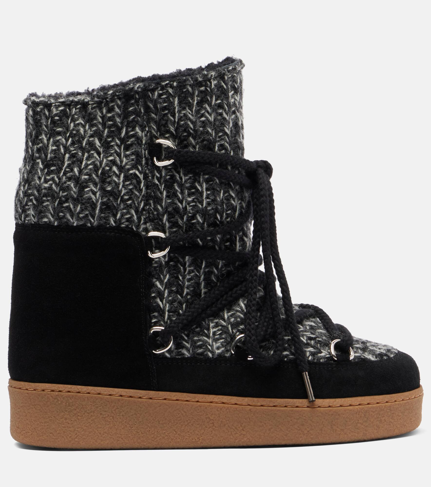 Suede-trimmed snow boots - 4
