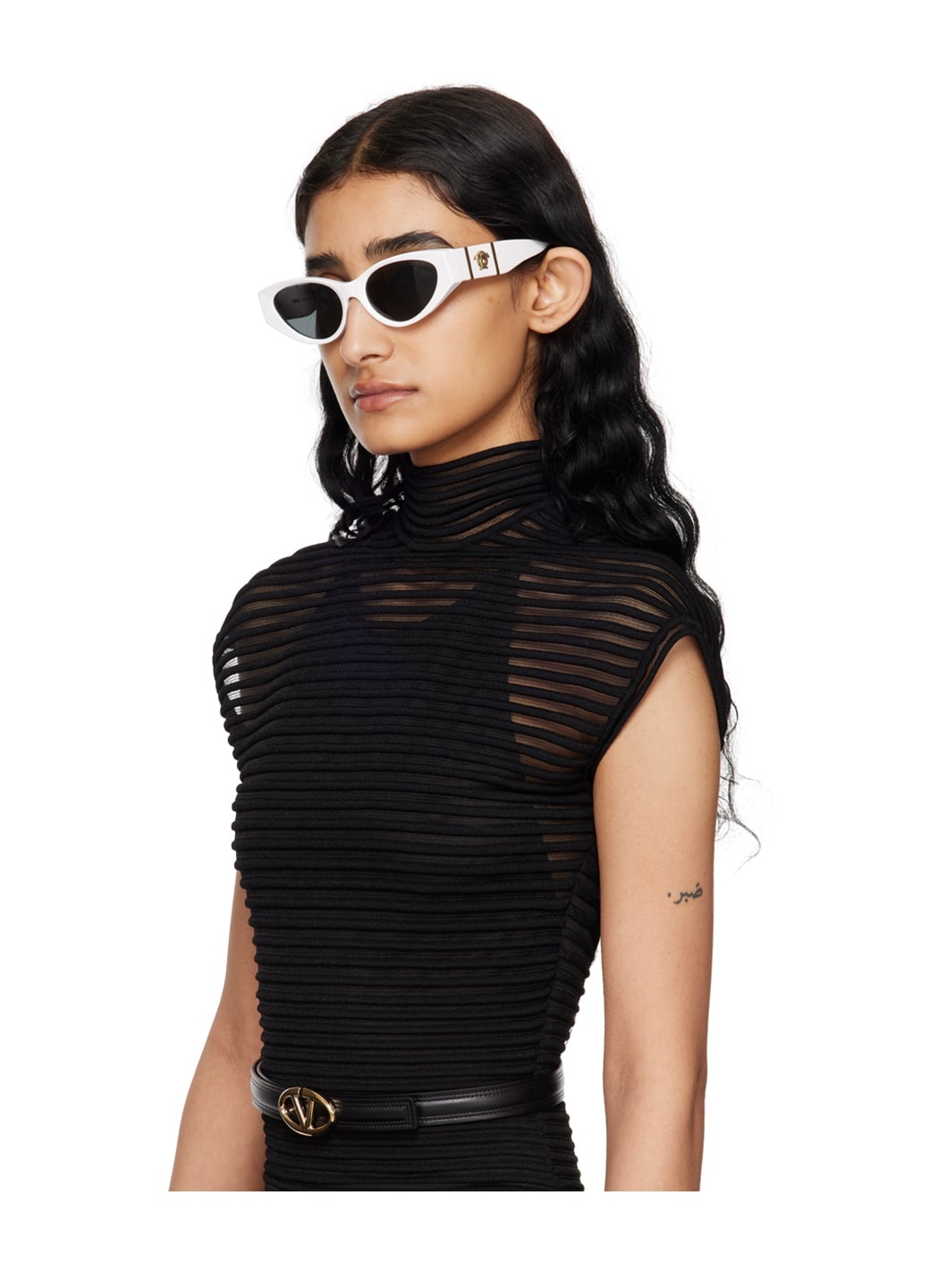 White Medusa Legend Cat-Eye Sunglasses - 4