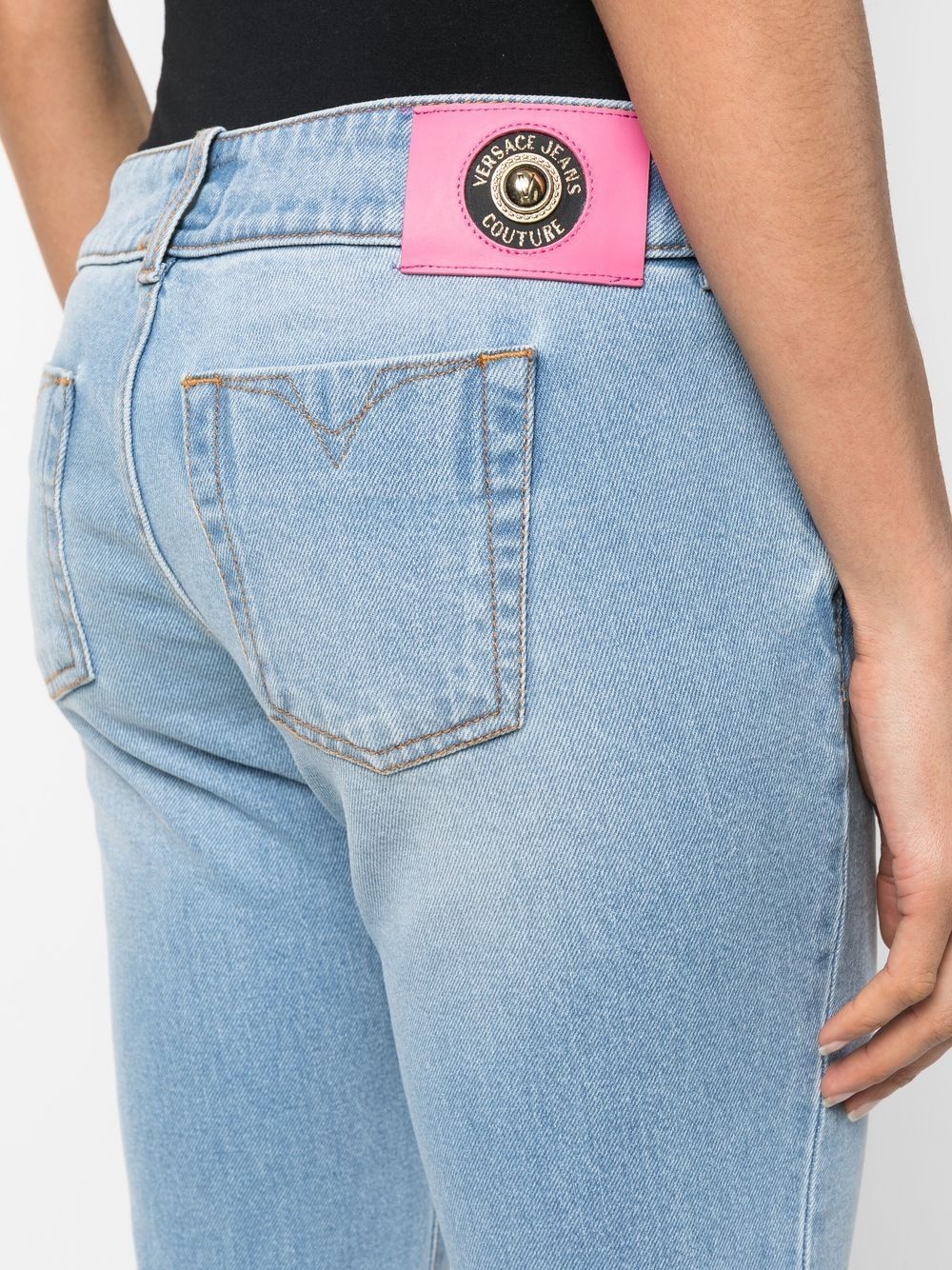 flared denim jeans - 5