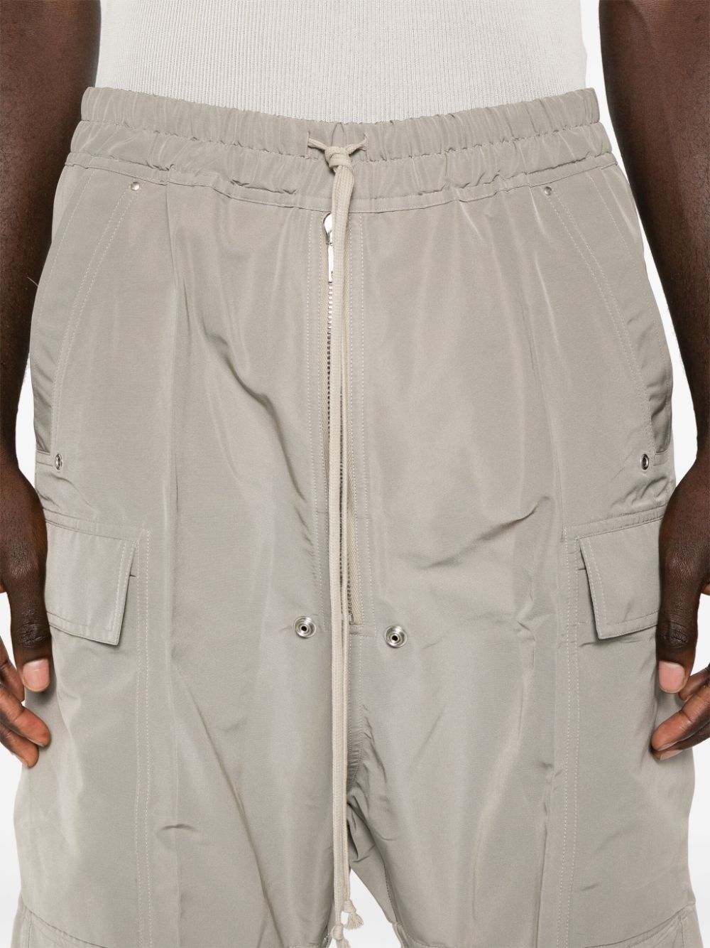 elasticated-waist cargo shorts - 5