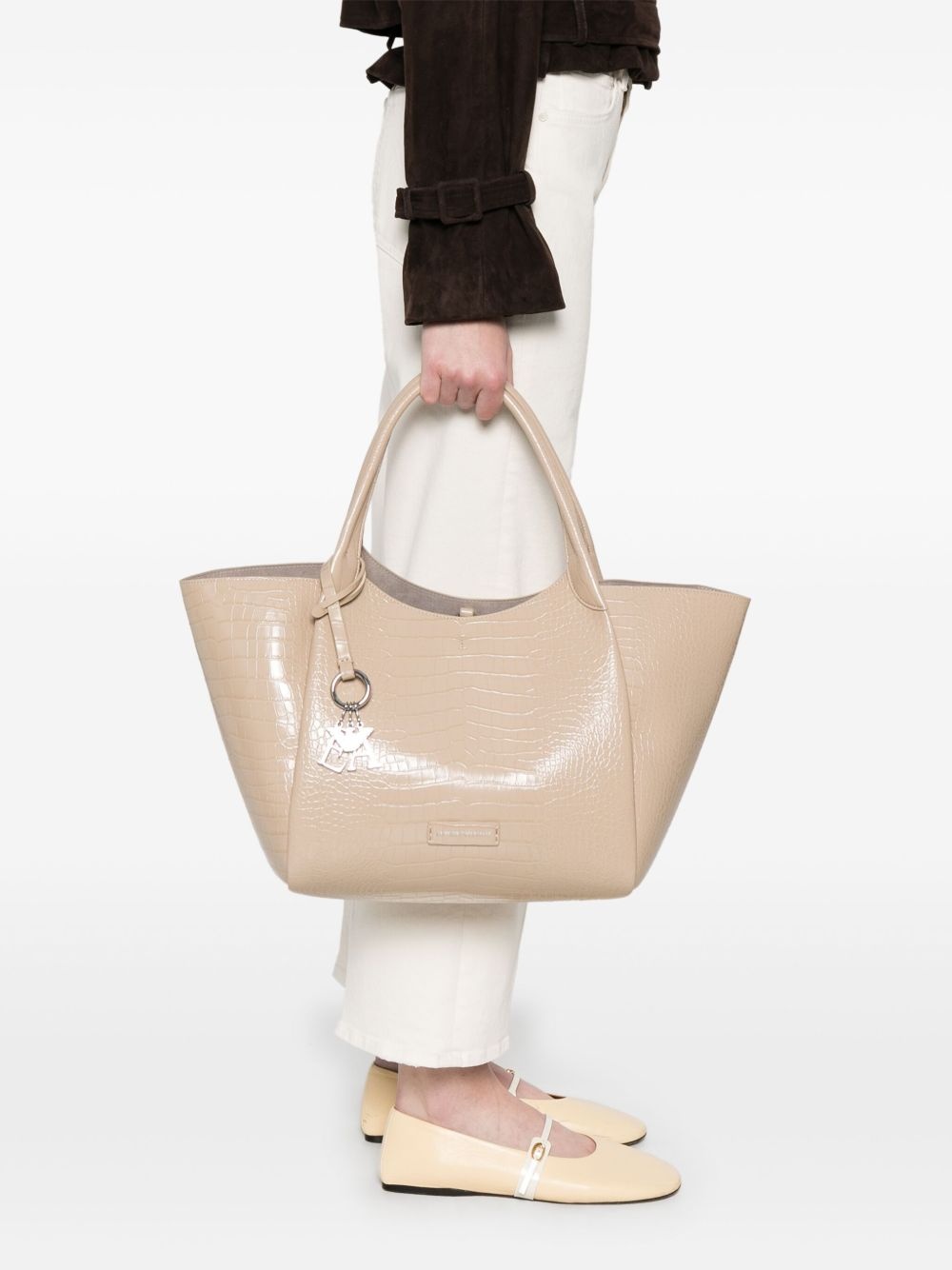 logo-charm tote bag - 2