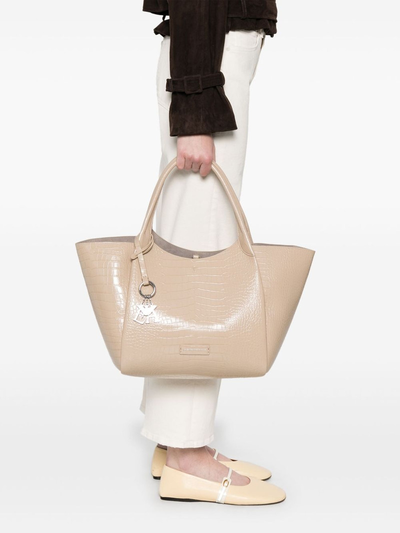 EMPORIO ARMANI logo-charm tote bag outlook