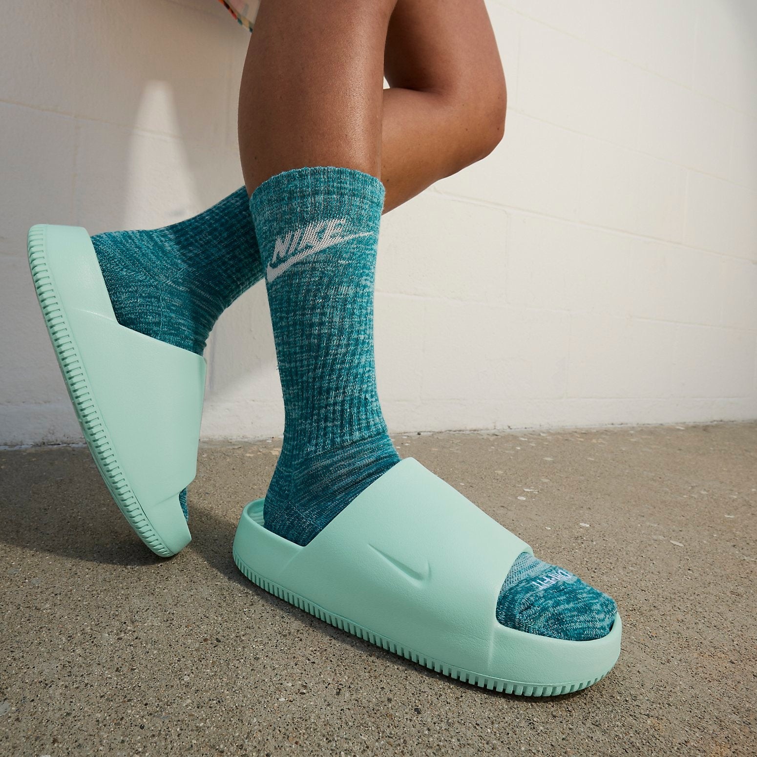 (WMNS) Nike Calm Slide 'Jade Ice' DX4816-300 - 6