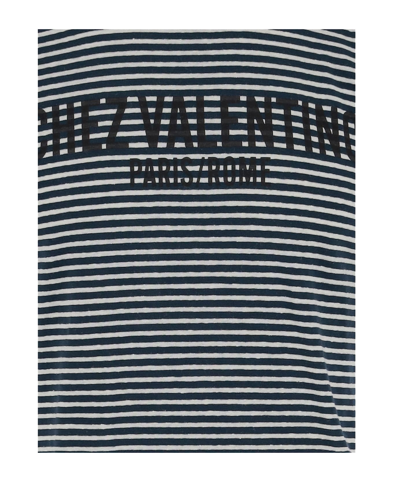 Logo Print Striped T-shirt - 3