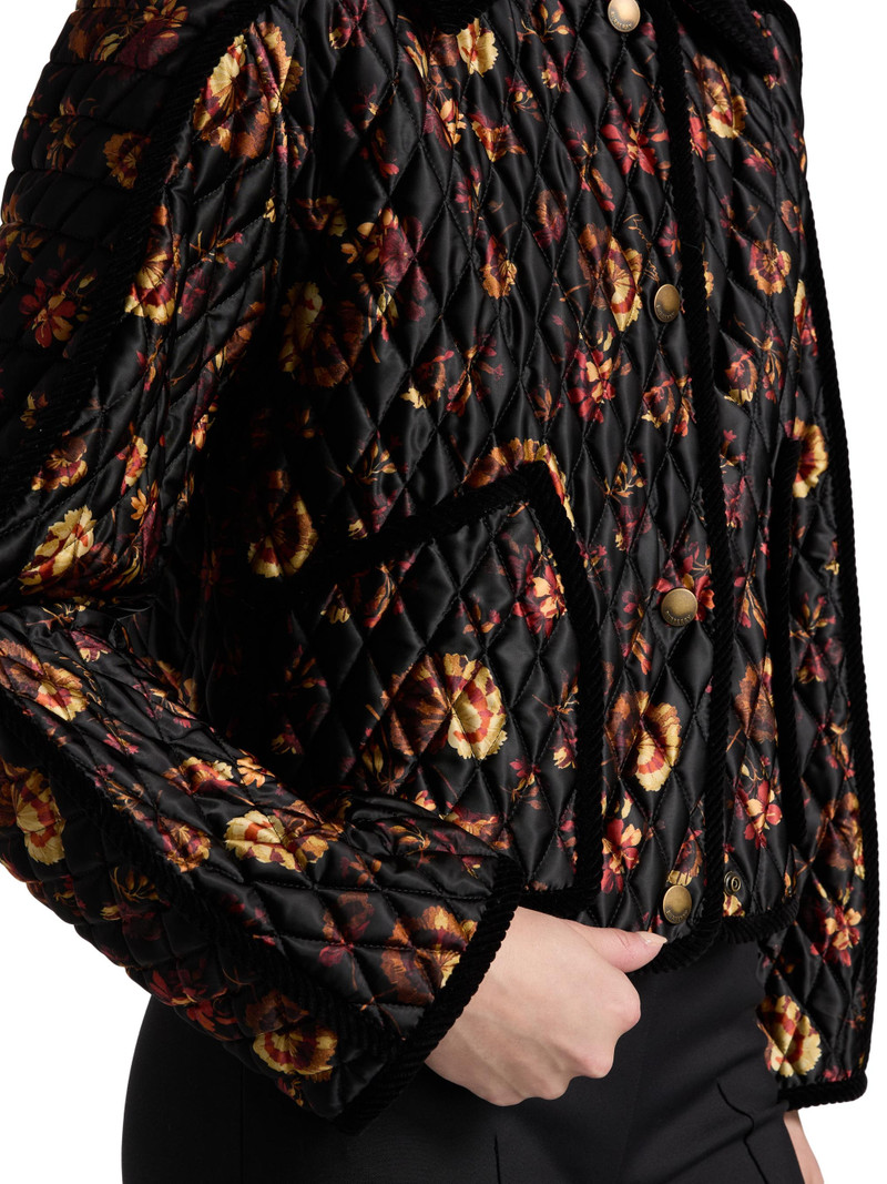 Women's Floriston Floral Quilted Jacket - Crimson Red 6