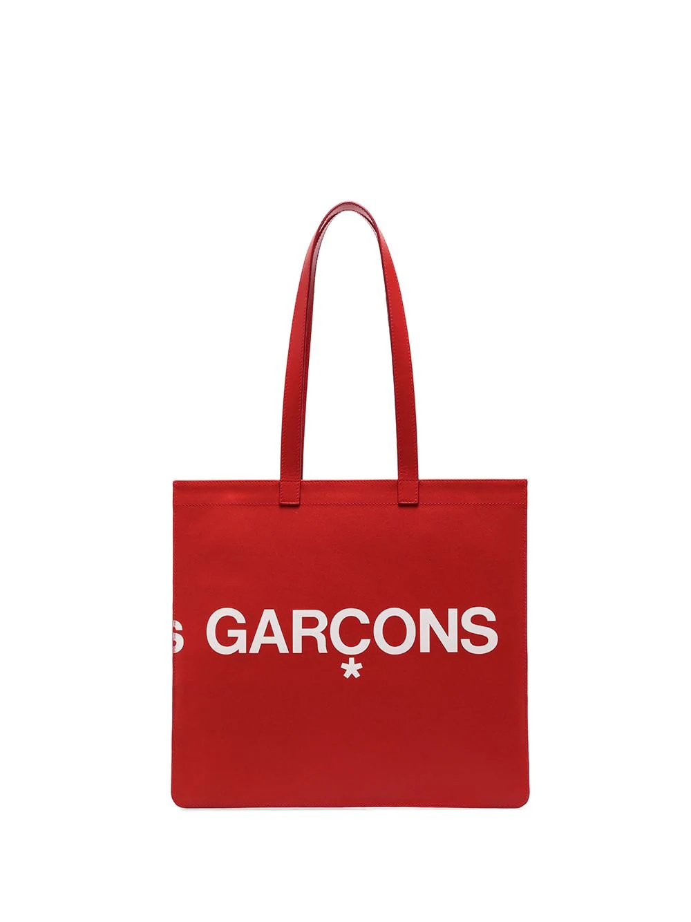 logo-print leather tote bag - 3
