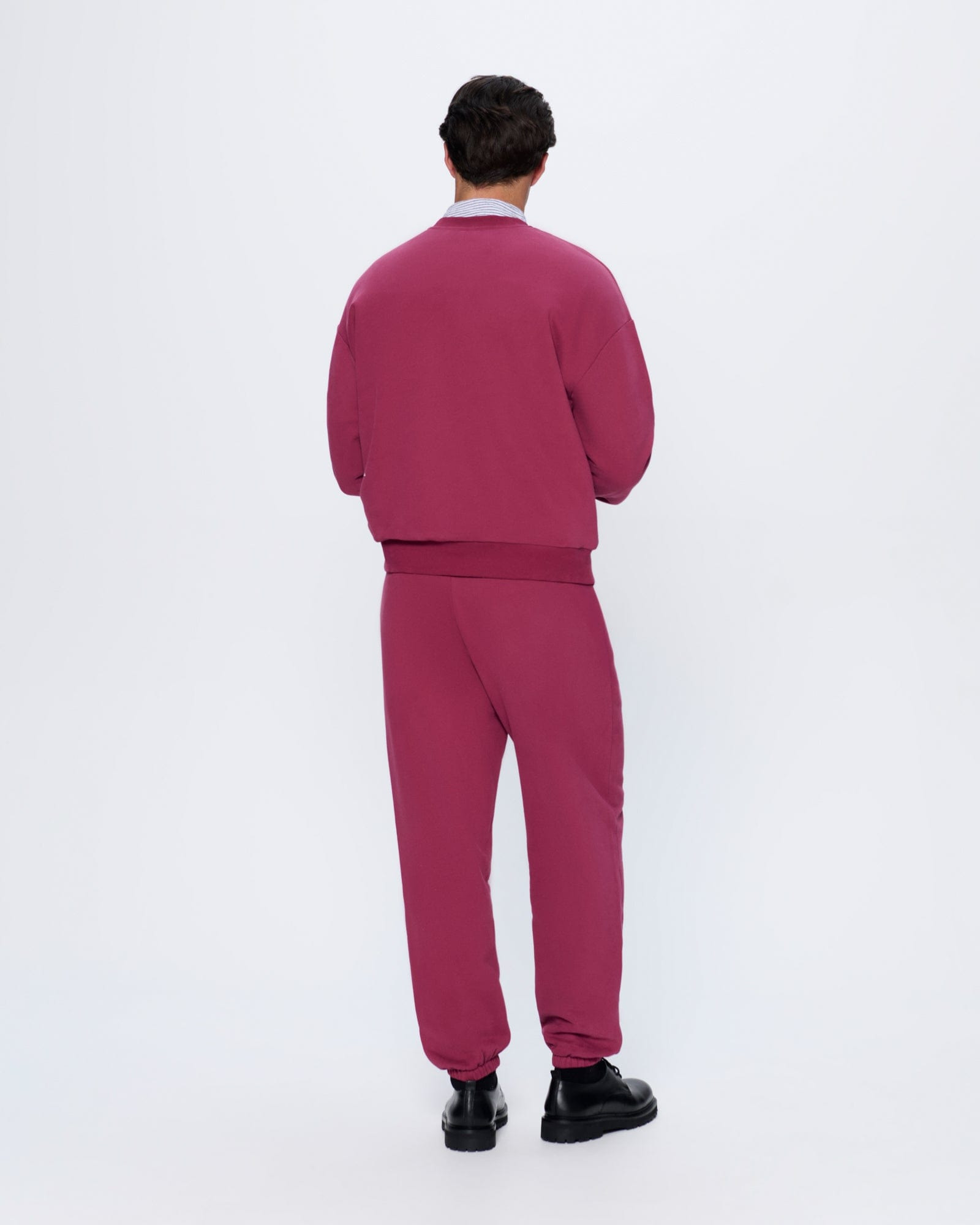 Mens 365 Midweight Sweatshirt - Milkyway Maroon - 5