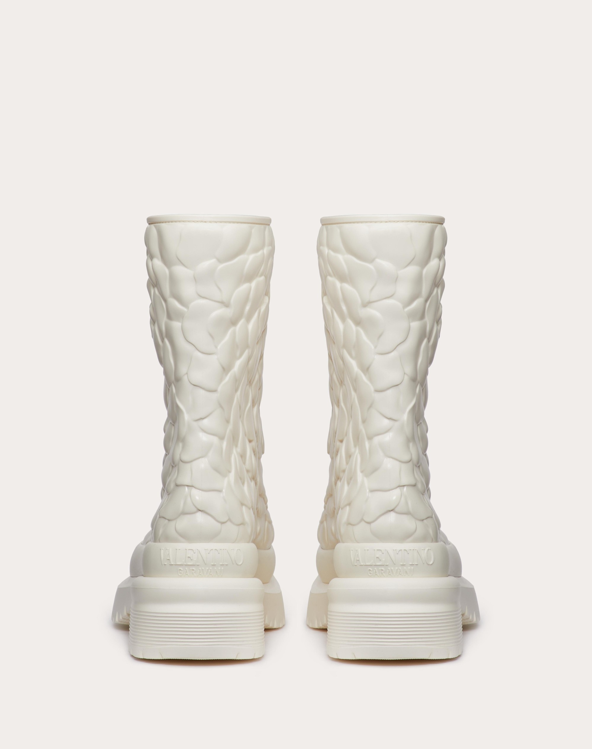 VALENTINO GARAVANI ATELIER SHOES 03 ROSE EDITION RUBBER ANKLE BOOT 50MM - 3