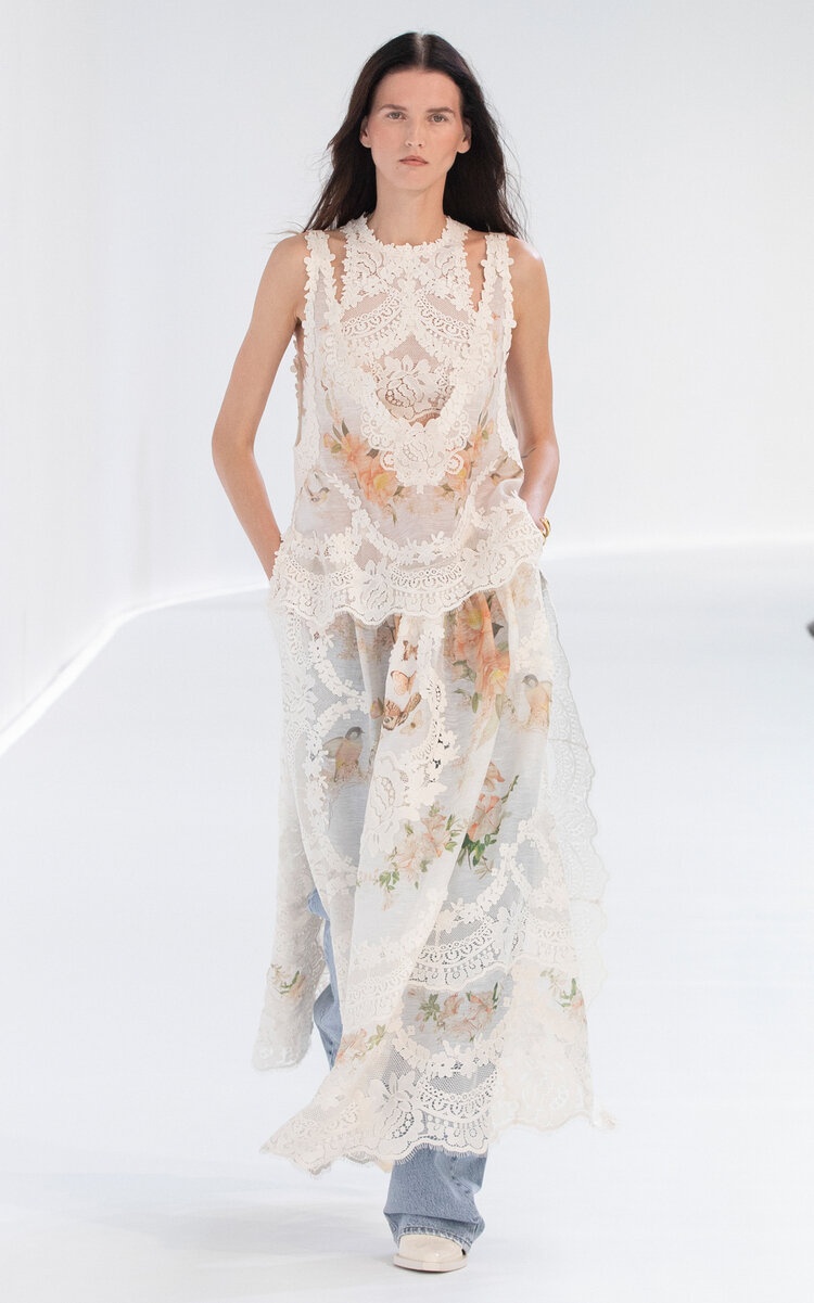 Zimmermann Natura Lace-Trimmed Linen-Silk Maxi Dress off