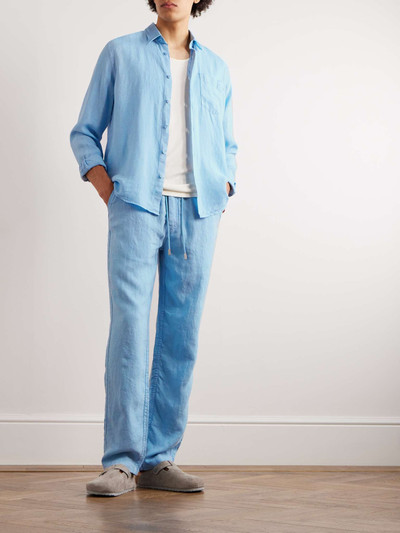Vilebrequin Pacha Straight-Leg Linen Drawstring Trousers outlook