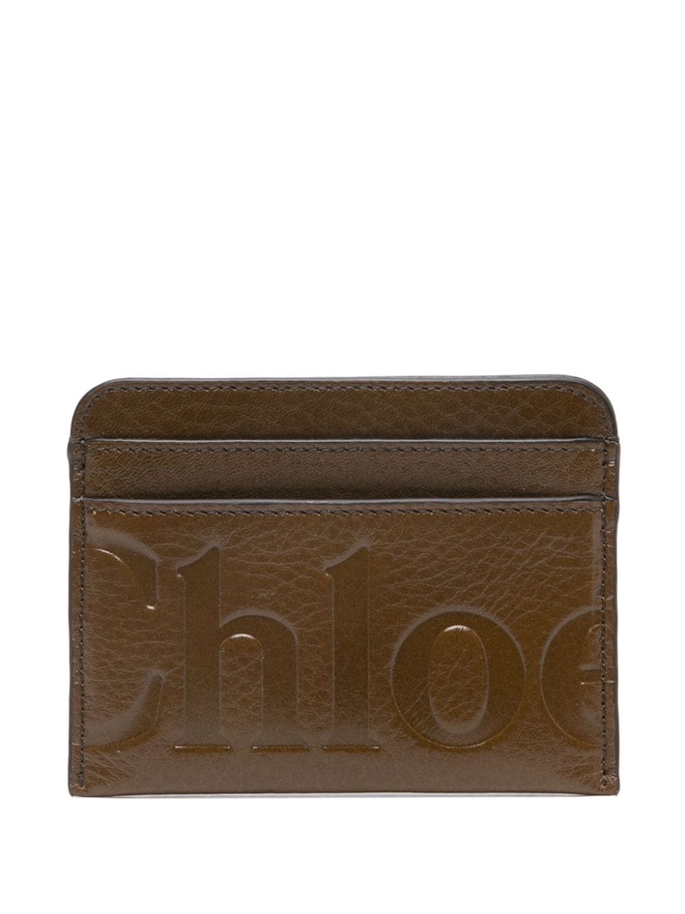 logo-debossed card holder - 1