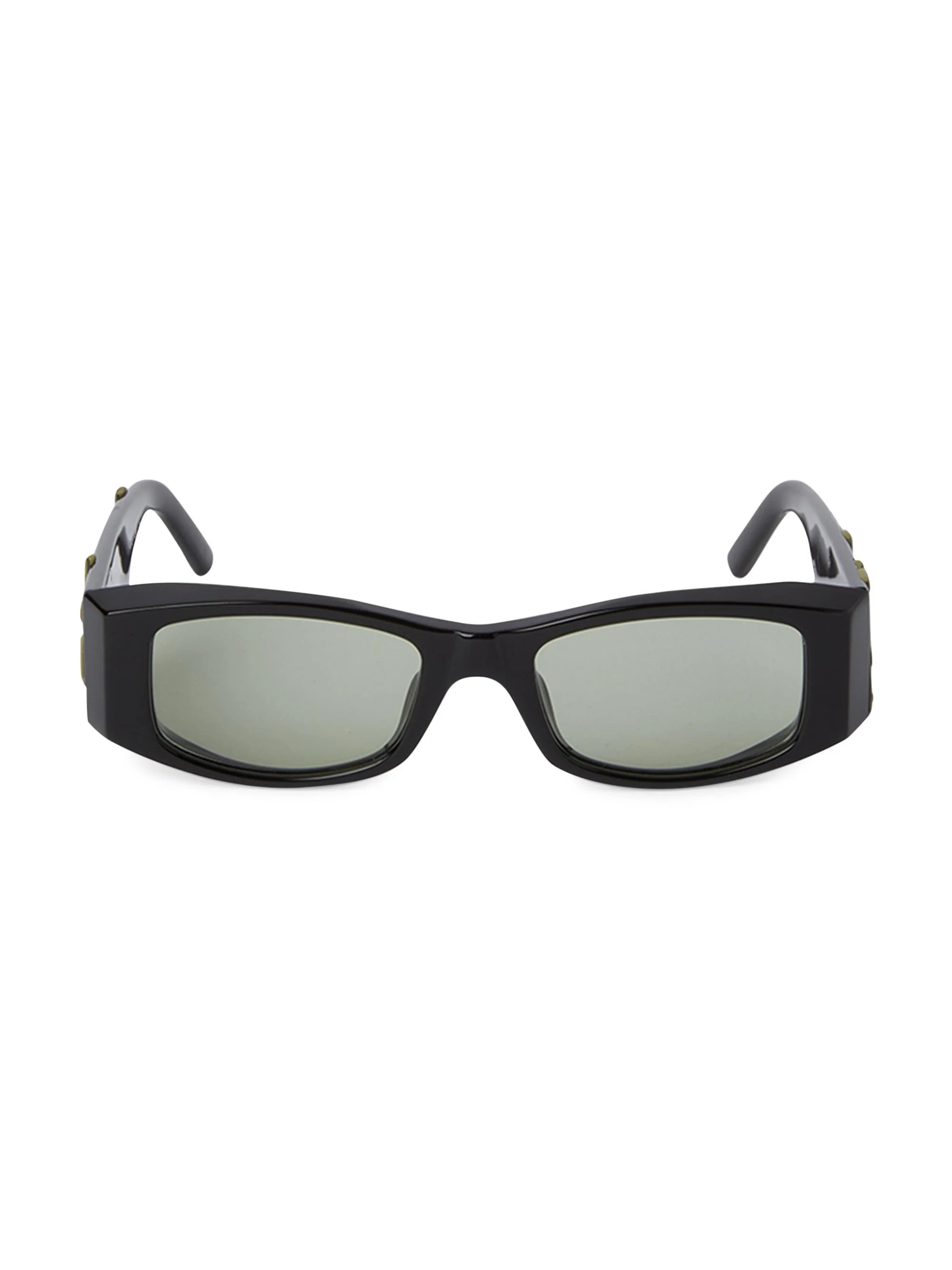 Women's Angel 51MM Rectangular Sunglasses - Black Green - 1